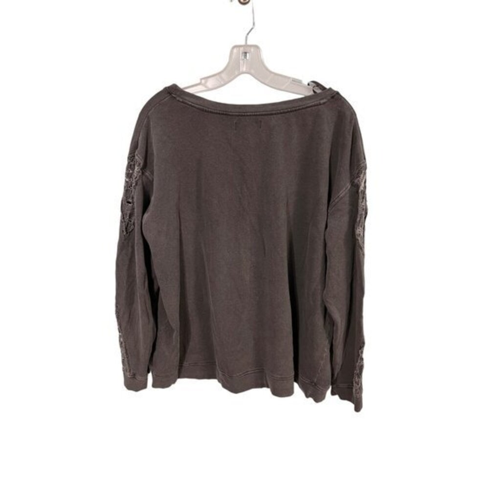 Knox Rose Gray Long Sleeve Pull Over Sweater Size XXL